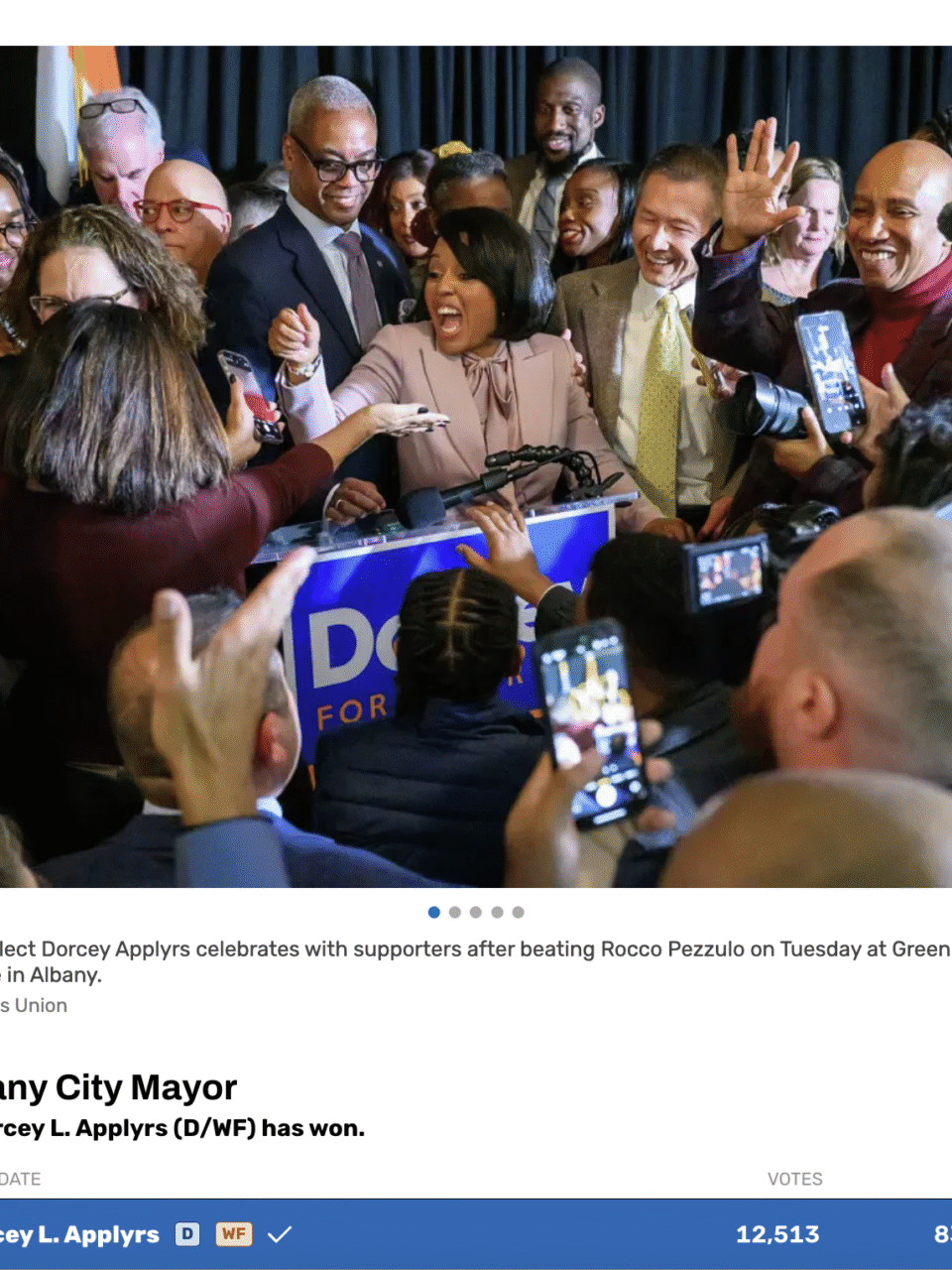 Albany elects Dorcey Applyrs, city’s first Black mayor